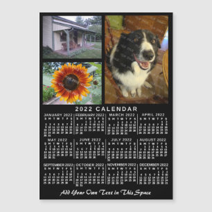 Carte Magnétique Calendrier 2022 (Voir la description pour la nouve