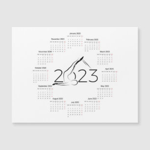 Carte Magnétique Calendrier 2023 pour instructeur Pilates