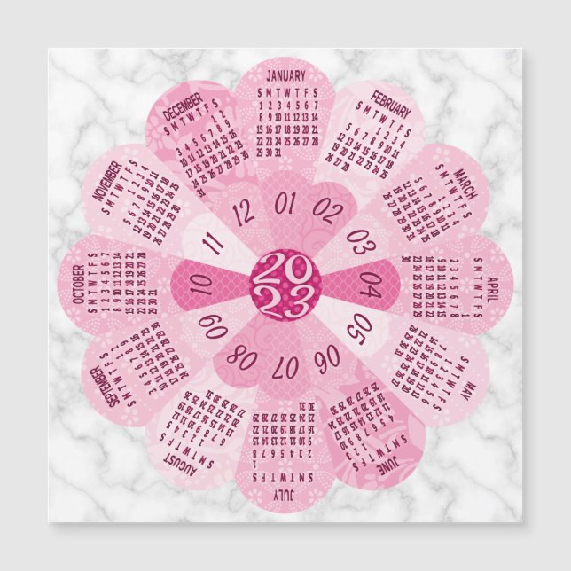 Carte Magnétique Calendrier 2023 (Voir la description pour la versi (Devant)