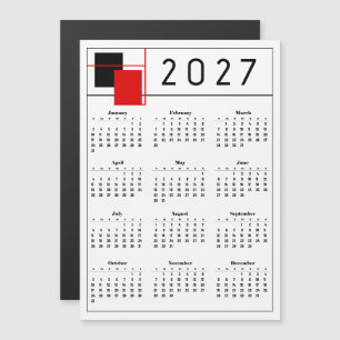 Carte Magnétique Calendrier 2027