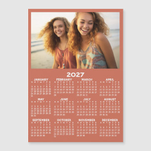 Carte Magnétique Calendrier avec Photo Vue Annuelle Aimant Moderne