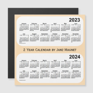 Carte Magnétique Calendrier de 2 ans 2023-2024 sur le blé par Janz 