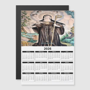 Carte Magnétique Calendrier de Sainte Gertrude la Grande 2026