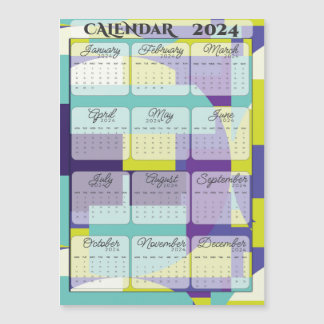 Carte Magnétique Calendrier magnétique 2024