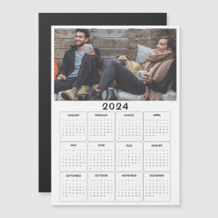Carte Magnétique Calendrier magnétique 2024 - Photo personnalisée