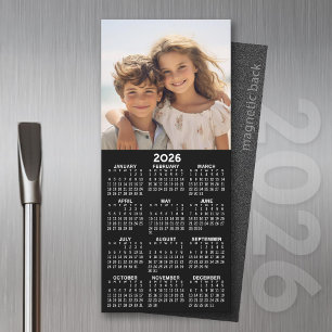 Carte Magnétique Calendrier magnétique 2026 avec collage photo