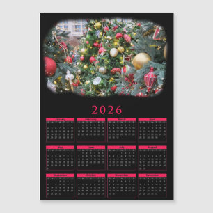 Carte Magnétique calendrier magnétique 2026 avec votre photo de Noë