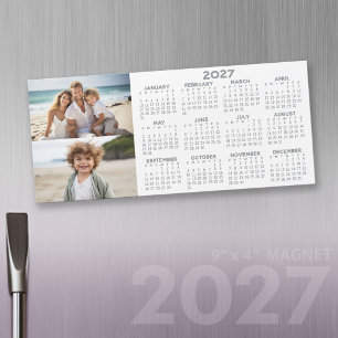 Carte Magnétique Calendrier magnétique 2027 avec 2 collages de phot