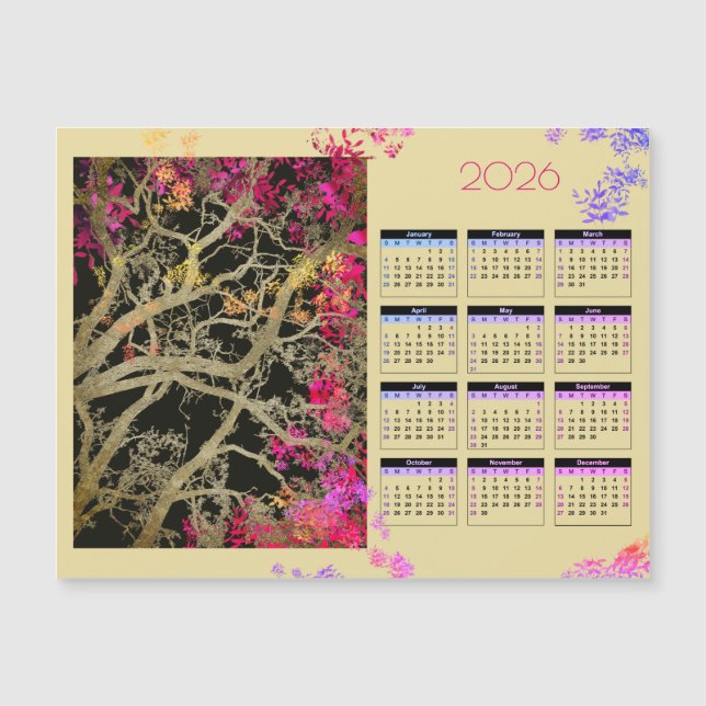 Carte Magnétique Calendrier magnétique Bruin tree 2026 (Devant)