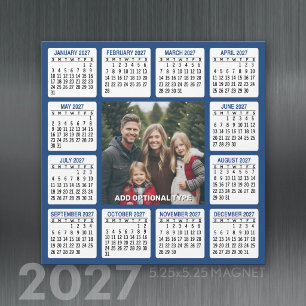 Carte Magnétique Calendrier magnétique carré 2027 avec photo
