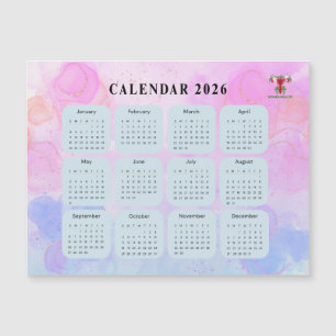 Carte Magnétique Calendrier Magnétique de Gynécologie 2026 avec Log
