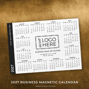 Carte Magnétique Calendrier Magnétique Logo d'Entreprise 2027