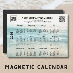 Carte Magnétique Calendrier magnétique océanique QR du logo de l'en