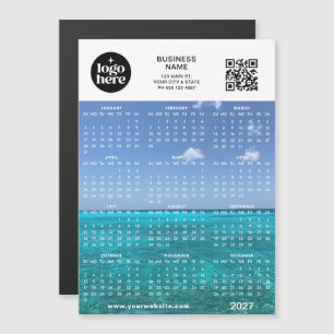 Carte Magnétique Calendrier magnétique personnalisé avec code QR et