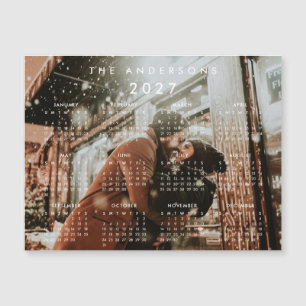 Carte Magnétique Calendrier Magnétique Personnalisé avec Photo 2027