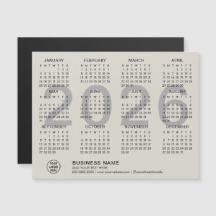 Carte Magnétique Calendrier magnétique personnalisé de l'entreprise
