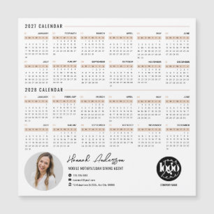Carte Magnétique Calendrier magnétique personnalisé pour entreprise