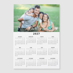 Carte Magnétique Calendrier magnétique personnalisé pour notre fami
