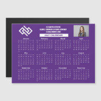 Calendrier Magnétique sur Mesure Entreprise Violet