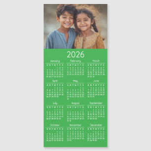 Carte Magnétique Calendrier photo 2026 Portrait de famille enfants