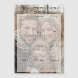 Carte Magnétique Calendrier photo de Noël 2026