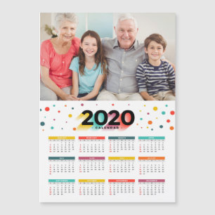 Carte Magnétique Calendrier photo magnétique 2020
