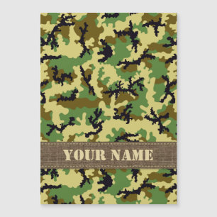 Carte Magnétique Camouflage des bois