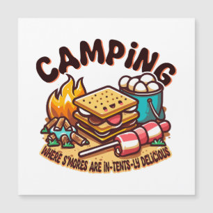 Carte Magnétique campement s'mores