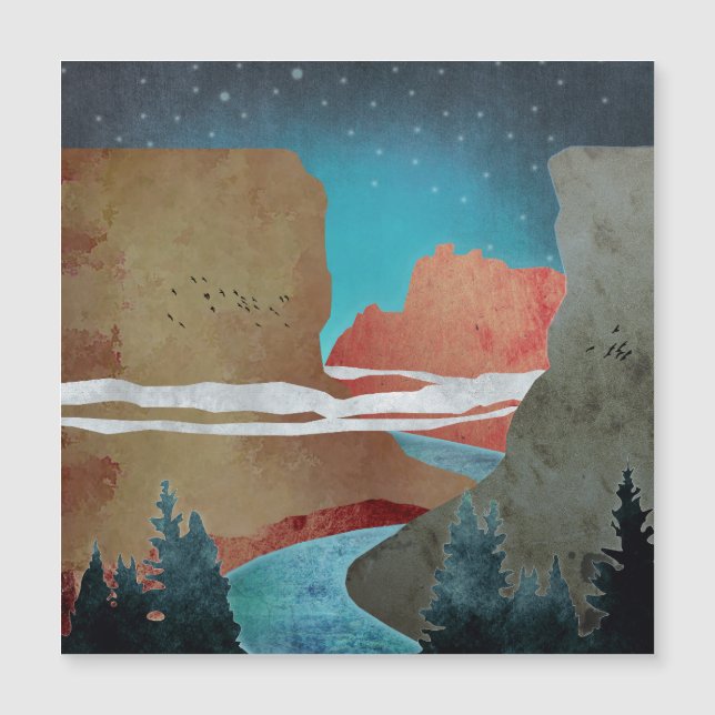 Carte Magnétique Canyon Birds (Devant)