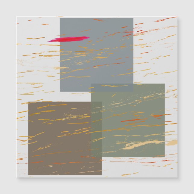 Carte Magnétique Carrés en flux (Devant)
