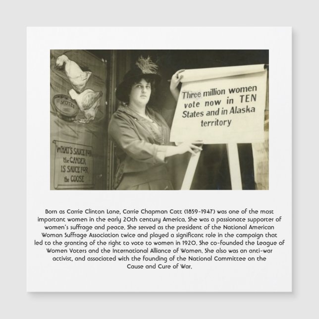 Carte Magnétique Carrie Catt (Devant)