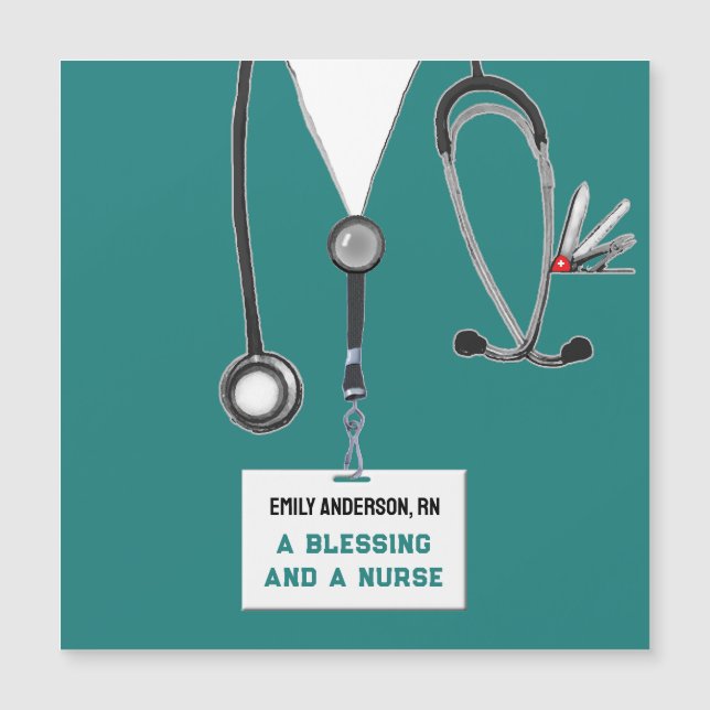 Carte Magnétique Carte-cadeau Creative Nurse Graduation (Devant)