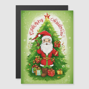 Carte Magnétique "Carte de Noël classique"