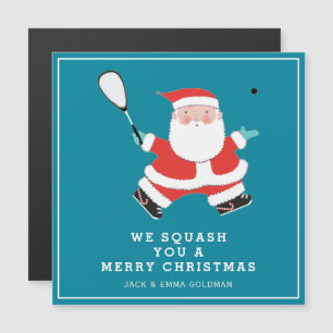 Carte Magnétique Cartes-cadeaux de vacances drôles de squash