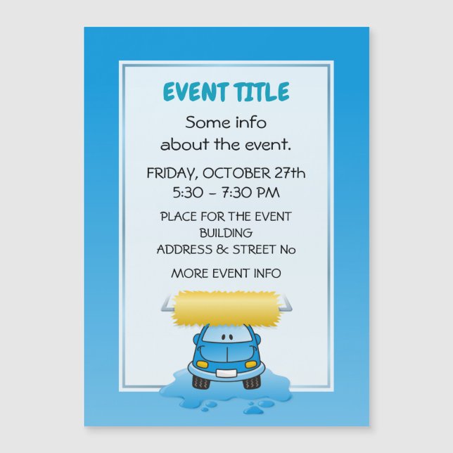 Carte Magnétique Carwash (Devant)