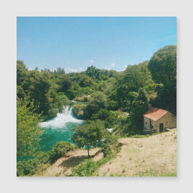 Carte Magnétique Cascades de Krka - Parc national de Krka - Croatie (Devant)