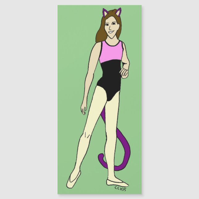 Carte Magnétique catgirl (Devant)