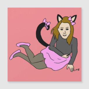 Carte Magnétique catgirl