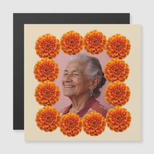 Carte Magnétique Cempasúchil Ofrenda Altar Foto Personalizada
