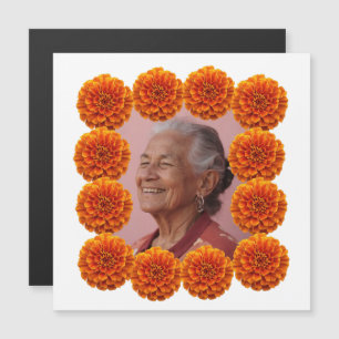 Carte Magnétique Cempasúchil Ofrenda Altar Foto Personalizada