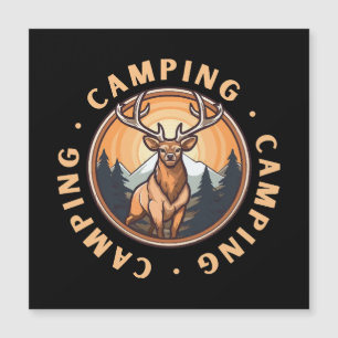 Carte Magnétique Cerf - Sauvage - Camping