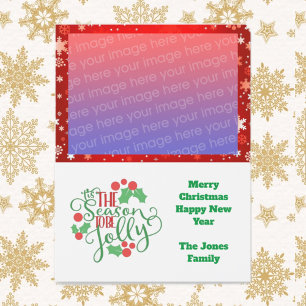 Carte Magnétique C'est la saison Joyeux Noël