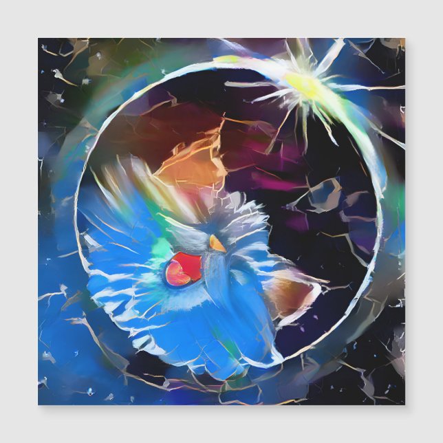 Carte Magnétique Chat 6 - Élipse solaire (Devant)