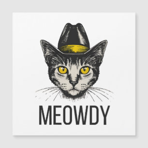 Carte Magnétique Chat Drôle de Miaou