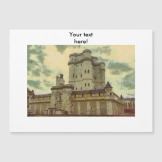 Carte Magnétique Château de Vincennes, peinture de Paris