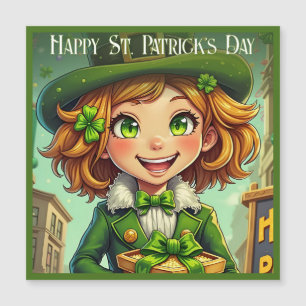 Carte Magnétique Cheerful Leprechaun - Saint Patrick's Day Lucky Ch