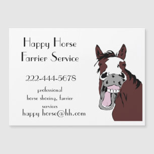 Carte Magnétique Cheval Farrier Cheval Chaussure Chaussure Entrepri