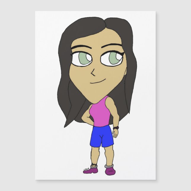 Carte Magnétique chibi (Devant)