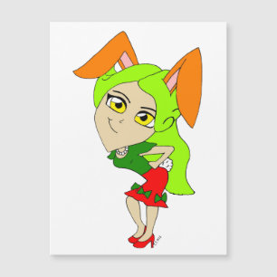 Carte Magnétique chibi bunnygirl