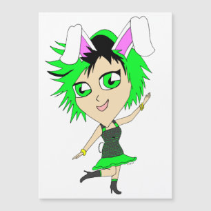 Carte Magnétique chibi bunnygirl